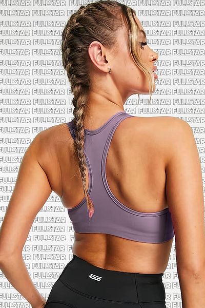 Nike Training Futura Medium Support Sports Purple Bra Bustier Γυναικείο Αθλητικό Σουτιέν Μωβ