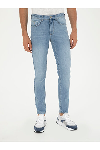 Cacharel Açık Mavi Slim Fit Pamuk Karışımlı Jean Pantolon 50285607-VR003