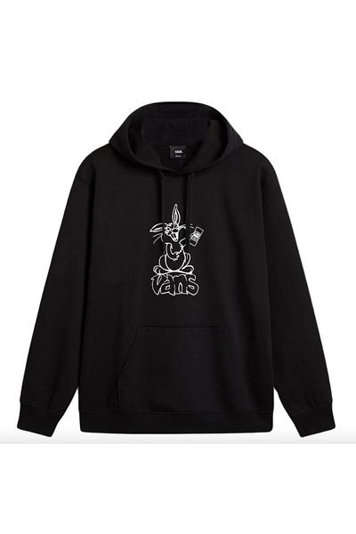 Vans Bărbați Black Vans Crazy Eddy 66 Loose Black Sweatshirt