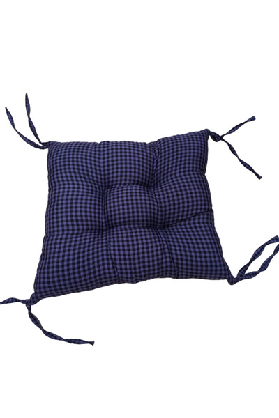 AKGÜN EV TEKSTİLİ Sandalye Minderi Boncuk Elyaflı Kare Minder Yıkanabilir 43x...