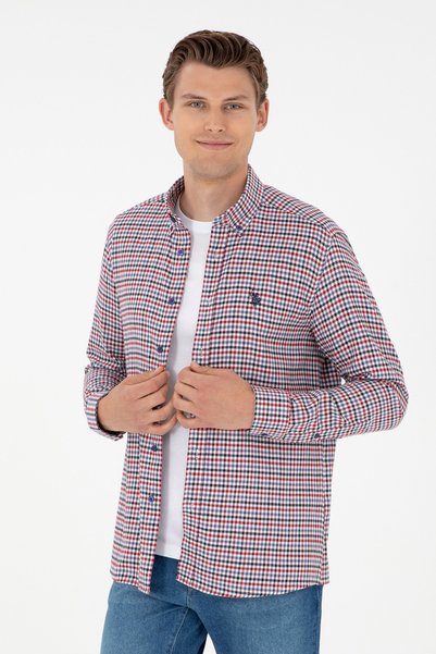 U.S. Polo Assn. قميص ساكس بأكمام طويلة للرجال 50297479 -VR045