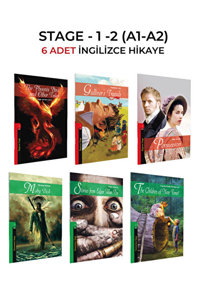Kapadokya Yayınları İNGİLİZCE HİKAYE A1-A2 SEVİYESİ (STAGE1-2 ) A1 SEVİYESİ 3...