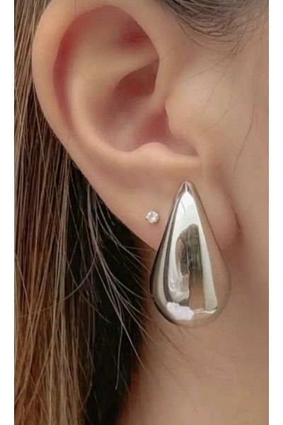Duayen Design Bottega Silver Drop Earrings