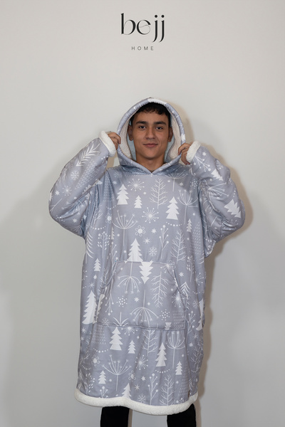 ECEMRE Wearable Tv Blanket Digital Print - Oversized Sweatshirt & Hoodie & Poncho & Fleece