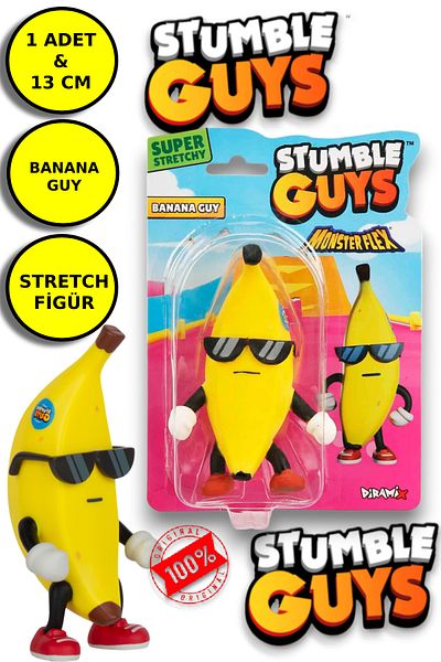 TOYFEST شخصية متمددة من Stumble Guys - رجل الموز