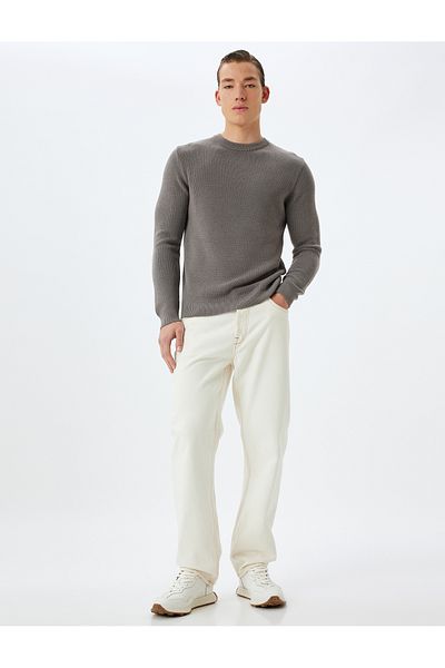 Koton Knitwear Sweater Basic Crew Neck Long Sleeve