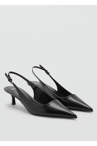 MANGO Woman Pantofi cu toc pentru pisicuță