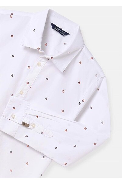 MAYORAL White Boy's Shirt 7108 - Printed