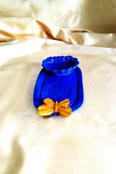 Uğur Böceği Ticaret Butterfly Coffee Presentation Bowl and Oyster Turkish Delight Bowl