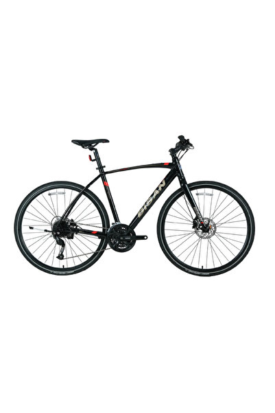 Bisan Trx 8600 Deore Parlak Siyah/kırmızı 48cm Kadro 30 Vites Trekking Bisiklet
