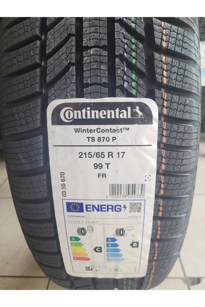 Continental 215/65R17 Winter Contact TS870P 99T FR Set Olarak (4 ADET) 2024 Üretim*