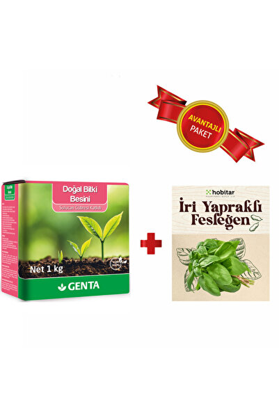 Genta İri Yapraklı Fesleğen Tohumu - Genta Doğal Besin - Sebze Tohumu - Soluc...