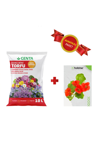 Genta Latin Çiçeği Tohumu - Çiçekli Bitki Torfu - Çimlendirme Paketi - Çiçek ...