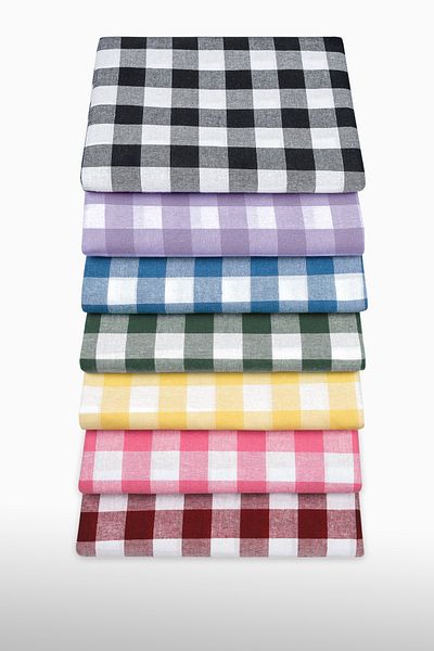 Vagonik Multi-Purpose Tableware Cloth Picnic Cloth & Tablecloth Claret Red Plaid Gingham 140x140 Cm