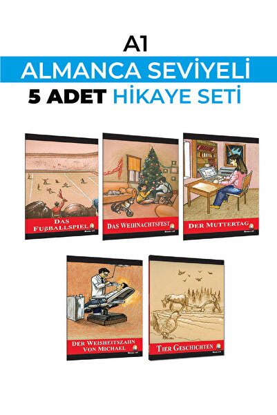 Kapadokya Yayınları ALMANCA HİKAYE A1 SEVİYESİ 5 Lİ SET (KARAKOT OKUMALIDIR)