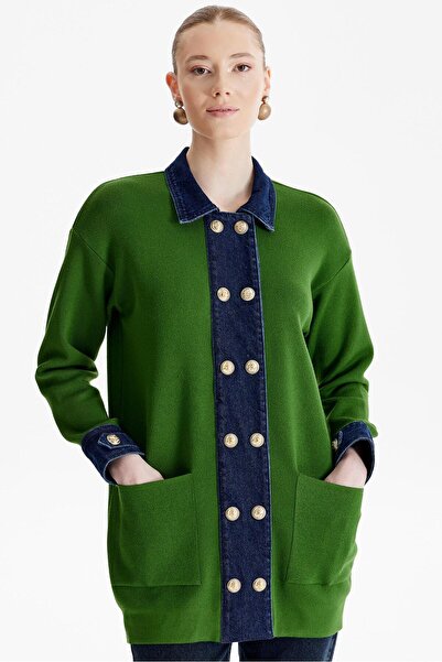 Tığ Triko Kot Kombinli Triko Hırka BENETTON