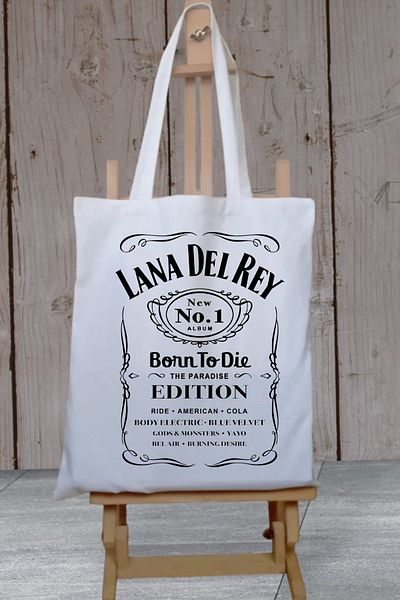 Cemira Lana Del Rey Born To Die Χοντρή αδιάβροχη υφασμάτινη τσάντα τσάντα ώμου καμβά