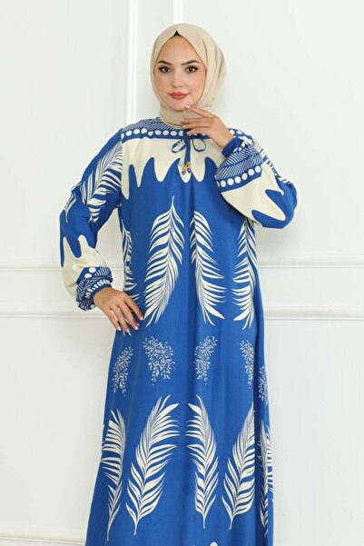 SGS Φόρεμα Indigo Viscose - Με δέσιμο στο λαιμό