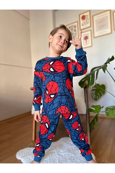 Elidabutik Sada chlapeckého pyžama se vzorem Spiderman