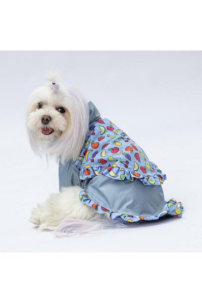 Pawstar Grey Victoria Dog Coat Dog Raincoat Dog Outfit Dog Dress