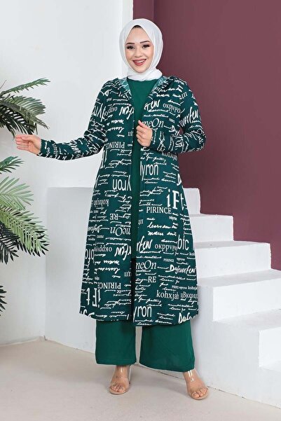 SGS Σετ χιτζάμπ σμαραγδί 3 τεμαχίων