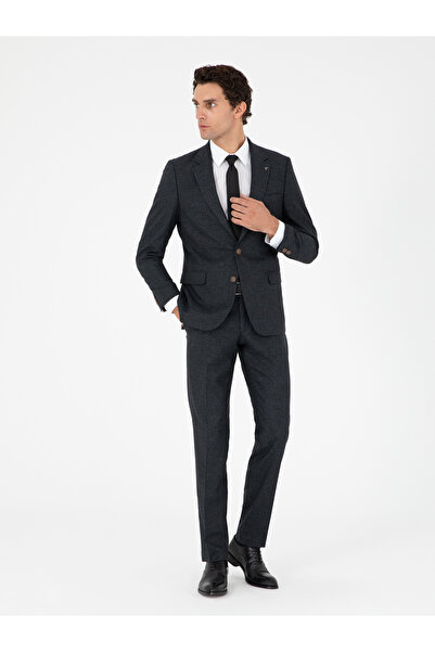 Cacharel Dark Khaki Slim Fit Wool Blend Suit 50291364-Vr111