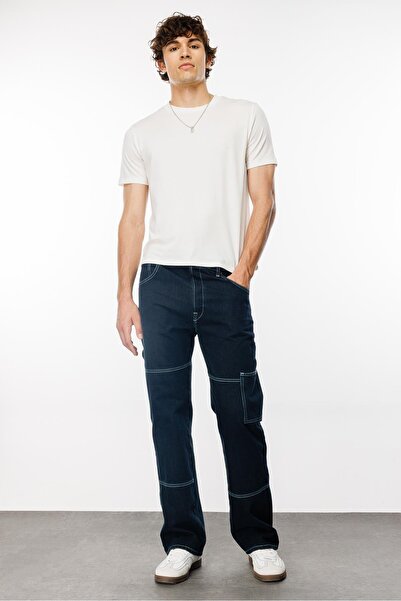 Denim Trip MONTERO Carpenter Fit Koyu İndigo Utility Erkek Jean Pantolon
