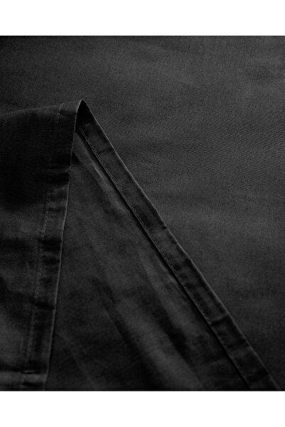 Madame Coco Manon King Size Plus 100% Cotton Ranforce Non-Elastic Sheet - Black