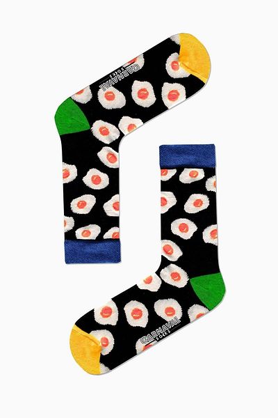 CARNAVAL SOCKS Σετ με 5 πολύχρωμες κάλτσες με μοτίβο φαγητού γρήγορου φαγητού