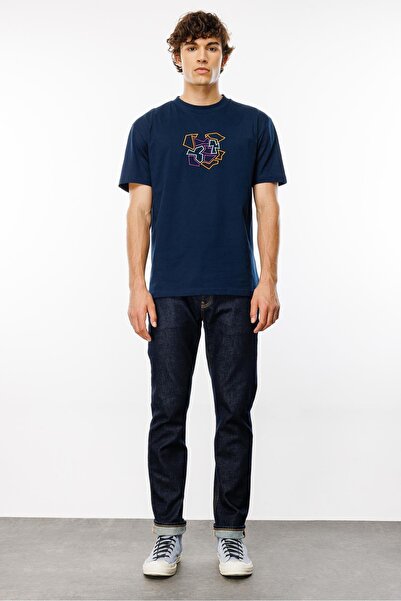 MARCEL Slim Straight Fit Rinse Koyu İndigo Erkek Jean Pantolon