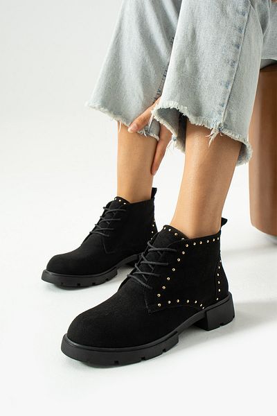Neva'nın Butiği Women's Trop Embroidered Thai Feather Lined Suede Boots
