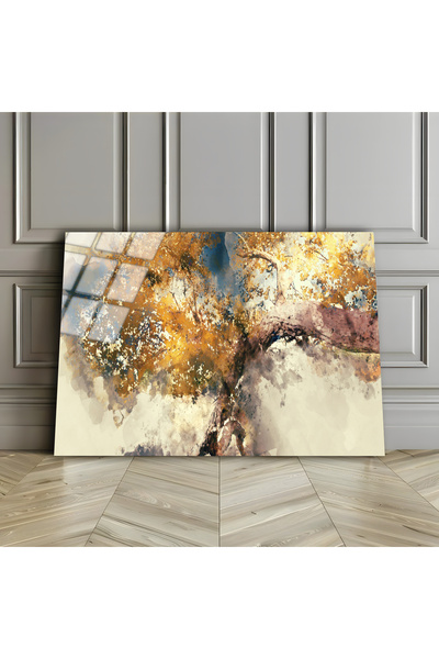 Harikabirev HARİKABİREV | STICLA INERABLE (TEMPERATA) TABLOR ABSTRACT DE PĂDU...