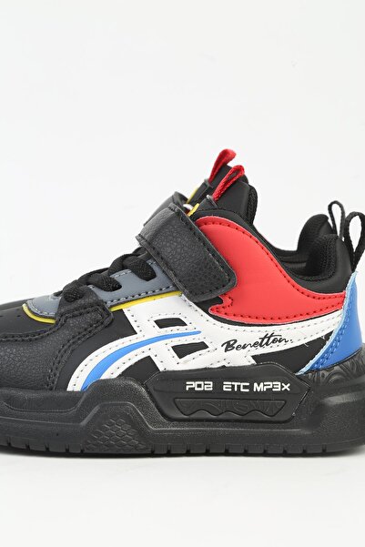 Benetton Black Children's Sports Shoes - Imported Bni-11092