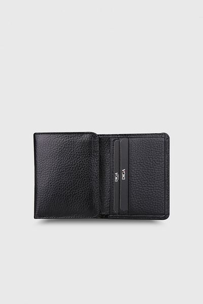 DİGA 829 Model Real Leather Black Wallet