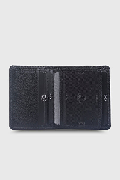 DİGA 706 Model Gerçek Deri Siyah Cüzdan