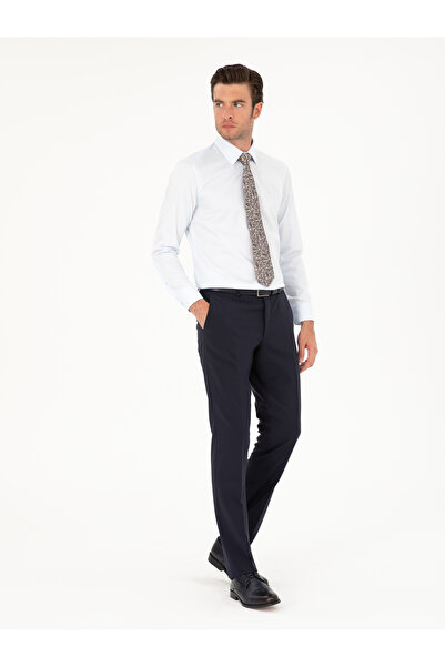 Cacharel Açık Mavi Slim Fit Pamuk Klasik Gömlek 50285570-VR003
