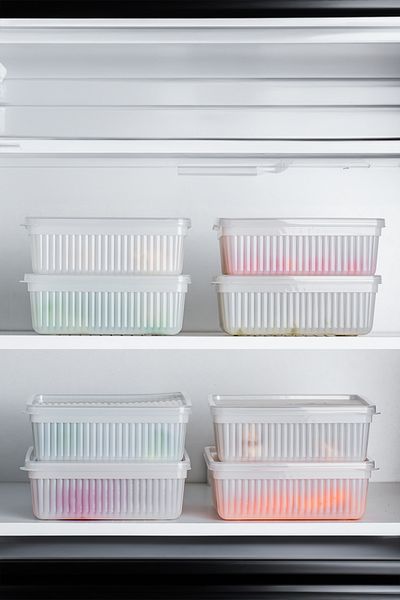 Porsima 1196 12 Pieces Rectangular No-Frost Deep Freezer Multi-Purpose Food Storage Container Set