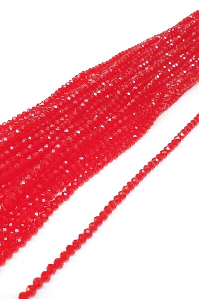 Limelia Διάφανη Κόκκινη Κρυστάλλινη Χάντρα 4 Χλστ