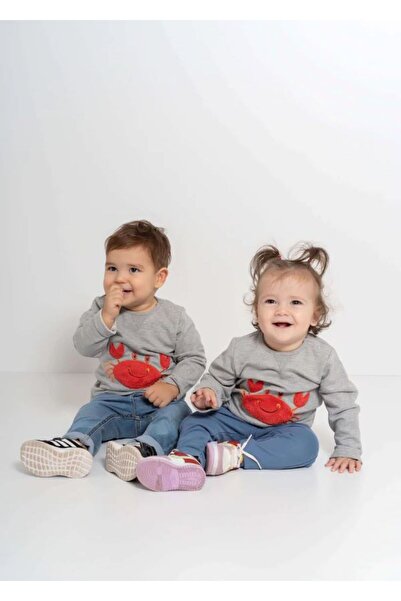 JO&JUKE Crab Embroidered Sweater