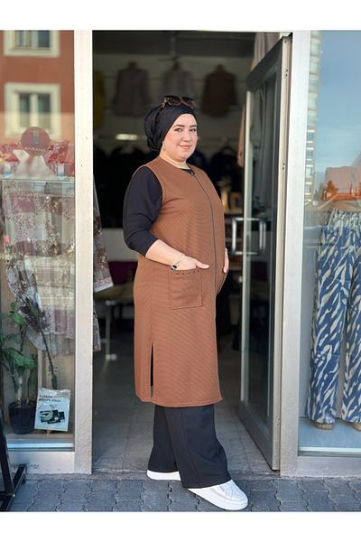 TDYtrendy Giyim Μητέρα Οθωμανική Λικρα Μειωμένης Μαζικής Γιλέκο