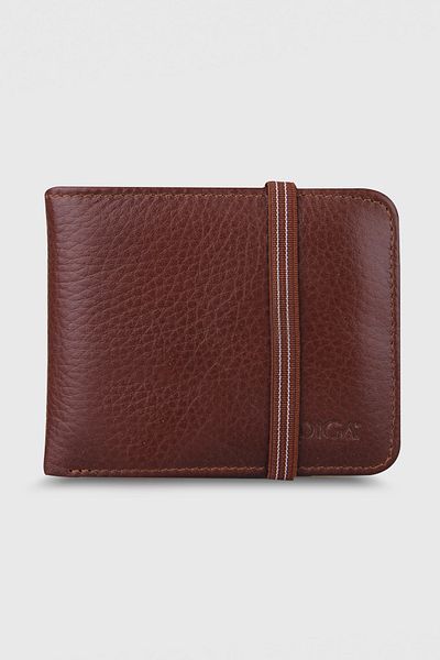 DİGA 794 Model Real Leather Elastic Tan Wallet