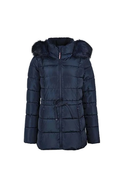 Tommy Hilfiger Tommy Hilfiger Women's Hooded Coat Tw2mp914-navy