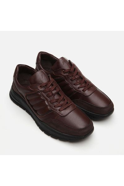 Hotiç Braune Sportschuhe für Herren aus echtem Leder
