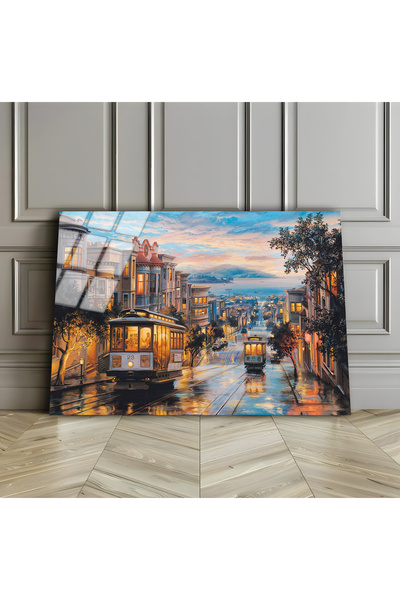 Harikabirev HARİKABİREV | PICTURĂ PE SCENĂ STRADALĂ PE STICLA INRĂZĂTĂ (TEMPE...