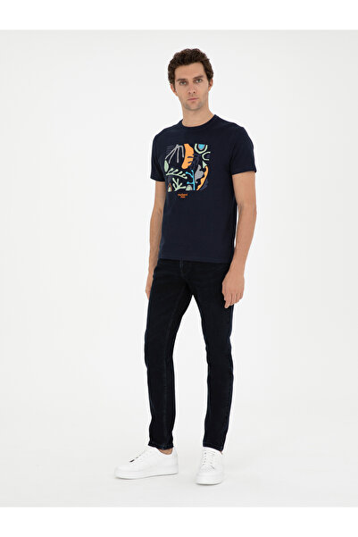 Cacharel Lacivert Slim Fit Jean Pantolon 50294181-VR033