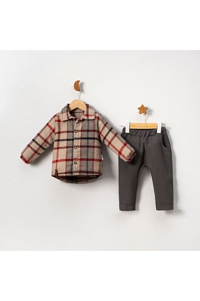 ayyıldız bebe Baby Set - Collared, Lumberjack Shirt Jeans, Personality