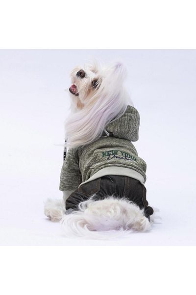 Pawstar Green New York Dog Jumpsuit Dog Outfit Cat Outfit