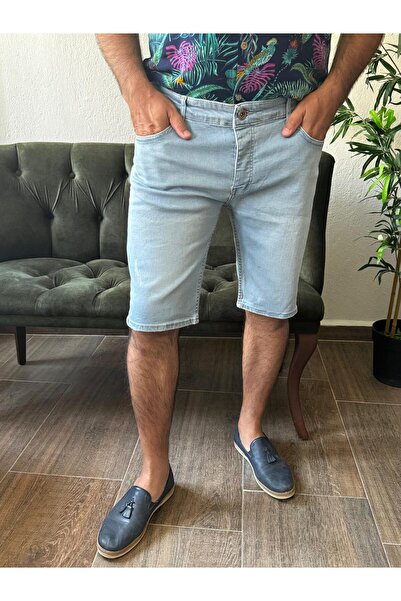 Butik LİKRALI DAR PAÇA ERKEK KOT ŞORT
