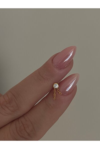 Sade Accessory Zincir Sallantılı Taşlı Piercing