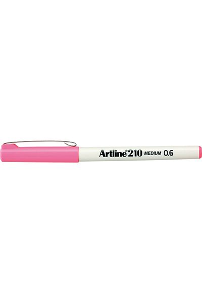 artline 210 Felt Tip Pen 0.6mm Medium Liner Pink